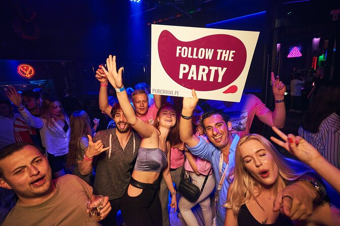 #1 Pub Crawl Warsaw with Optional Premium 1 Hour Open Bar - Stop one on Ulica Chmielna, the open bar and games hour