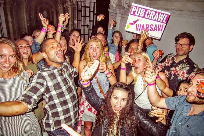 #1 Pub Crawl Warsaw with Optional Premium 1 Hour Open Bar - Meeting at Labirynt Club on Chmielna Street