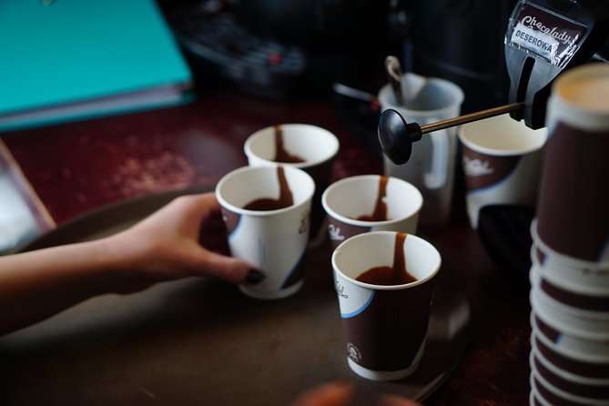Discover the Dark Side of Warsaw in Praga District by Retro Bus - E.Wedel hot chocolate: more than a snack stop