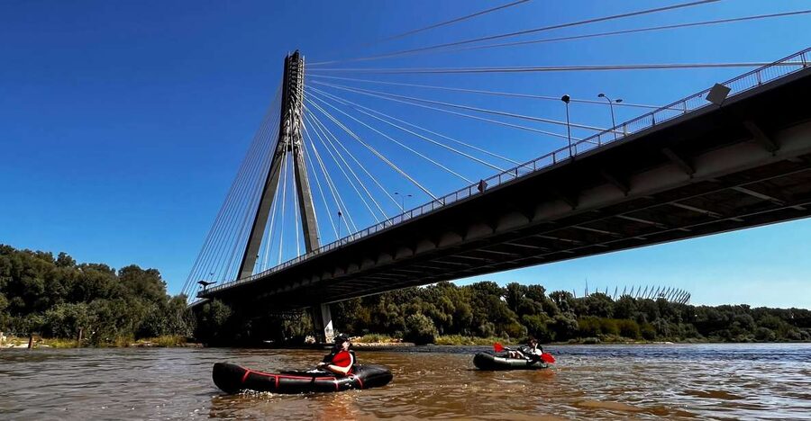 Packrafting kayaking guided tour Vistula river Warsaw Poland - Why packrafting the Vistula is a smart way to see Warsaw