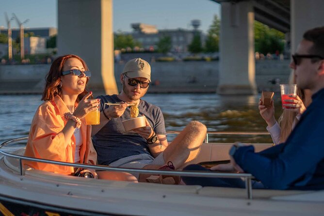 Private Cruise on Vistula in Warsaw for 4 with our Helmsman - National Stadium and Warsaw Mermaid: early landmarks from the Vistula level