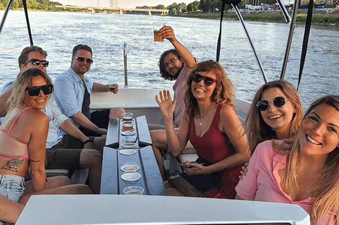 Private Cruise on Vistula in Warsaw for 9 with our Helmsman - National Stadium from the Vistula: the wow opener