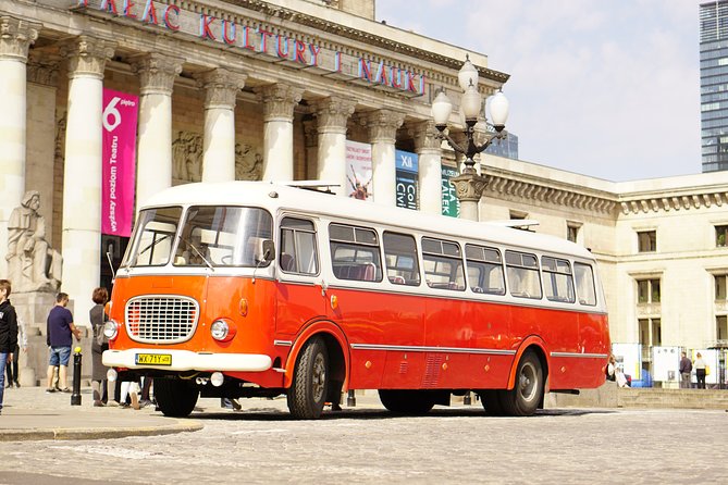 Warsaw City Sightseeing in a Retro Bus for Groups - Riding a retro 1980s bus across Warsaw, not just around it