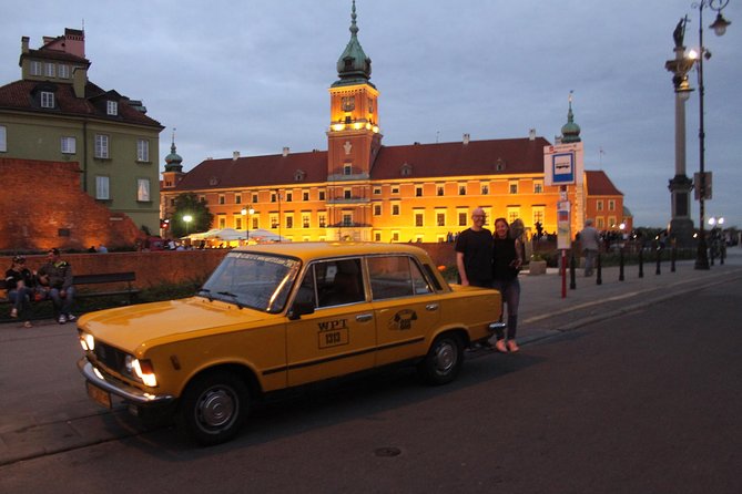 Warsaw Evening Private Tour by Retro Fiat - Old Town by night and Rynek Starego Miasta under the lights