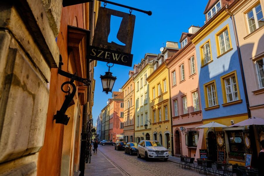 Warsaw: Old and New Town Private Walking Tour - Old Town Square streets, tenement colors, and the Warsaw Mermaid