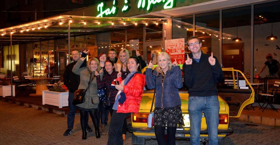 Warsaw: Private Vodka Tasting Night with Snacks and Pickup - The retro Fiat 125p ride that makes Warsaw feel cinematic