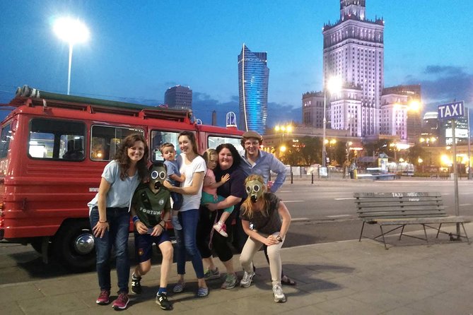 Your Custom Tour: private tour by retro minibus with hotel pickup - The Warsaw Ghetto Uprising monument: a stop that deserves real attention